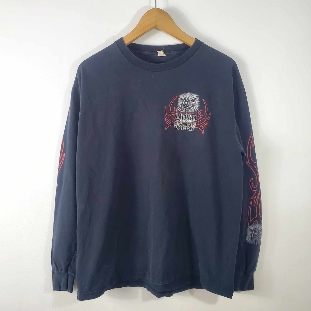Vintage 2010 Laconia Bike Week Tee -Long Sleeve Motorcycle